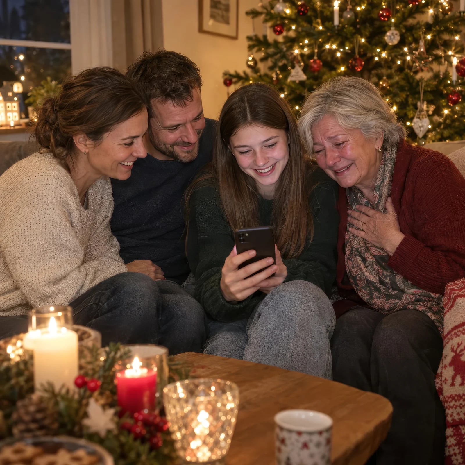 Family at Christmas